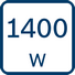 Номинальная потребляемая мощность 1400 Вт